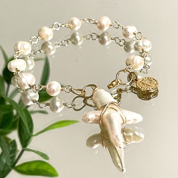 Handmade✨✨ Freshwater pearl bracelet - Picture 12 of 12